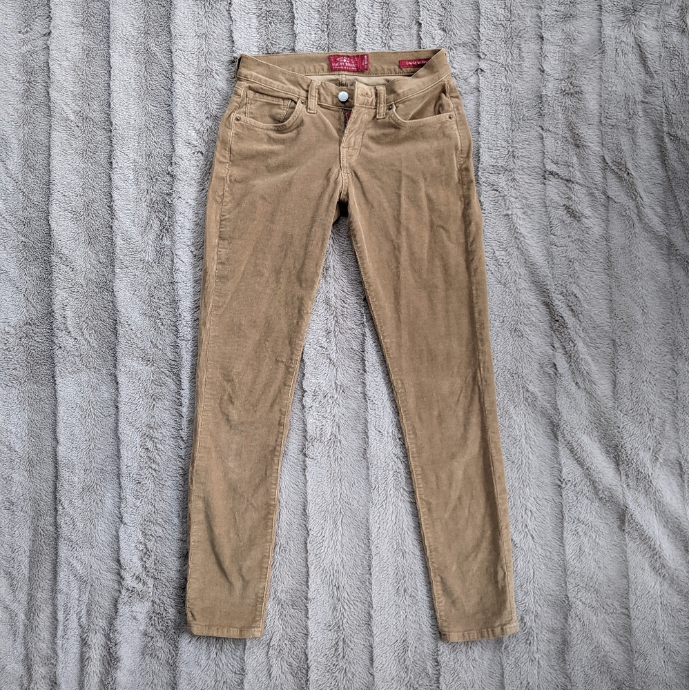 Sz25 Lucky Brand Charlie Skinny Corduroy Pants